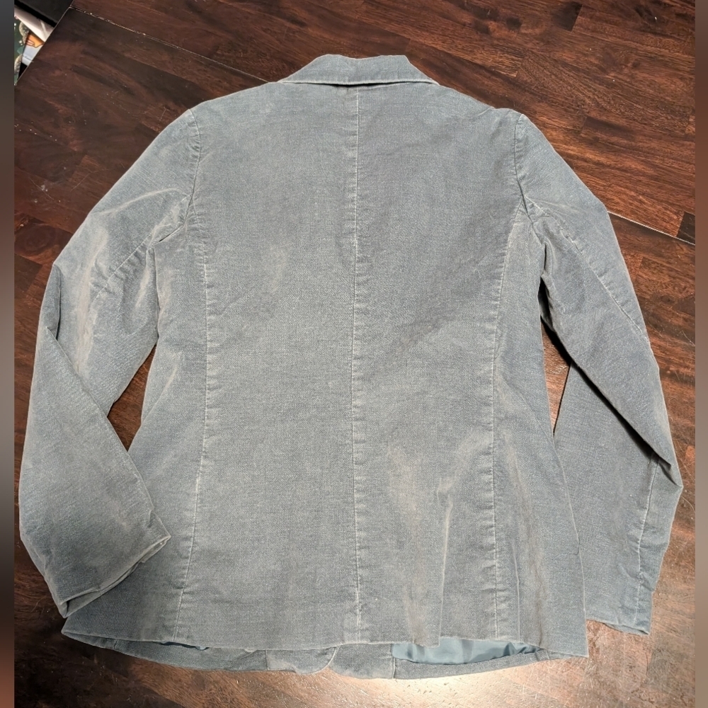 L.L. Bean Women's Lined, Velvet Blazer, Blue, Women's 6 - Picture 7 of 7